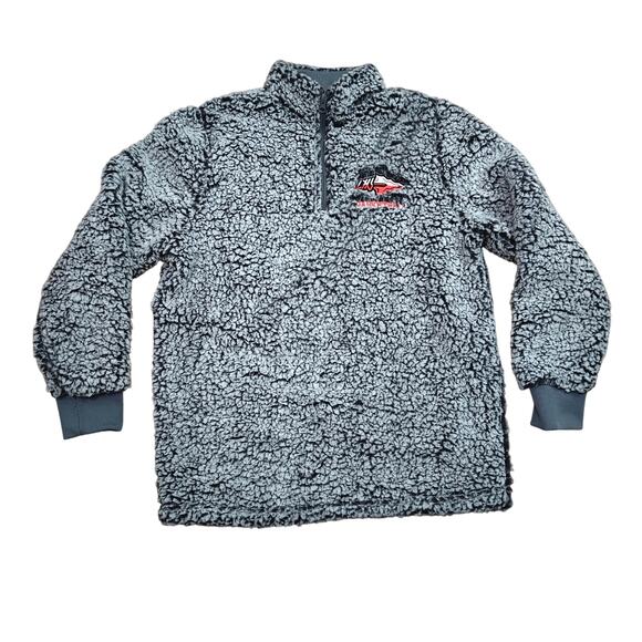 North & Acrux Teddy Bear Pull Over Embordered LHS Spear Basketball Medium Unisex - Picture 1 of 4